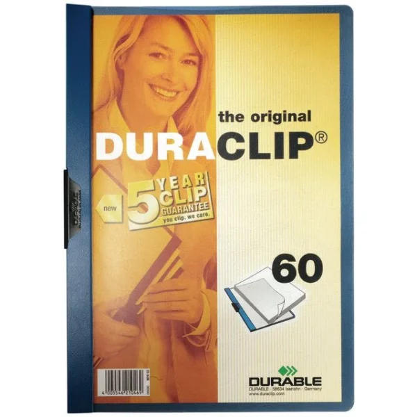Klemmappe DURACLIP A4 60 ark blå