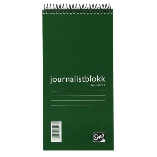 Journalistblokk EMO 105x210mm 100bl lin