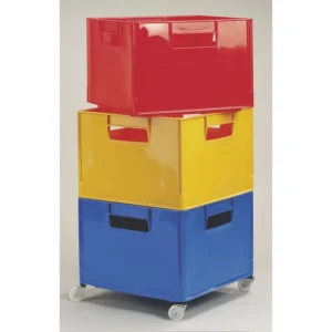 Lekekasse rød 36x36x24 cm