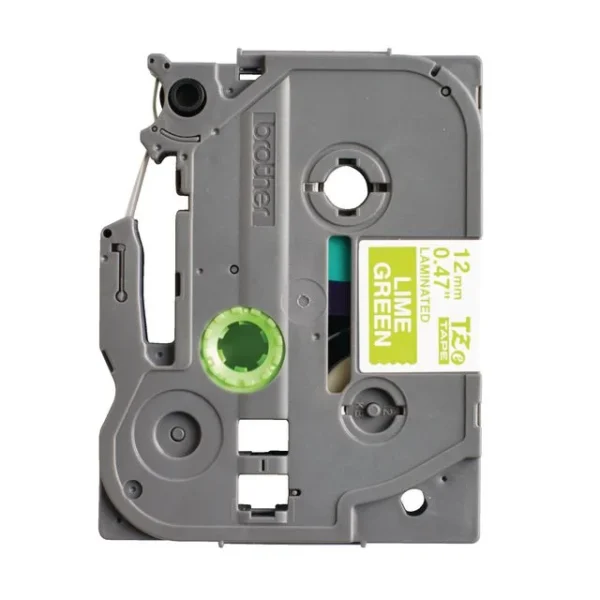 Tape BROTHER TZe-MQG35 12mmx5m hvit/lime
