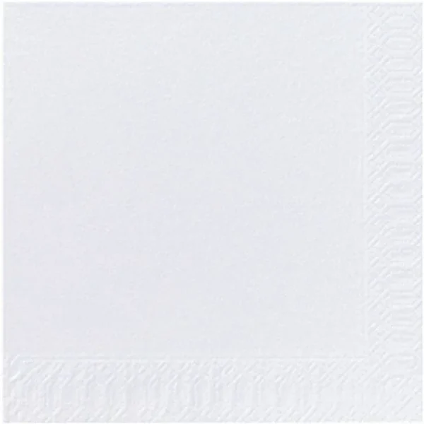 Serviett DUNI 2L 33cm hvit (125)