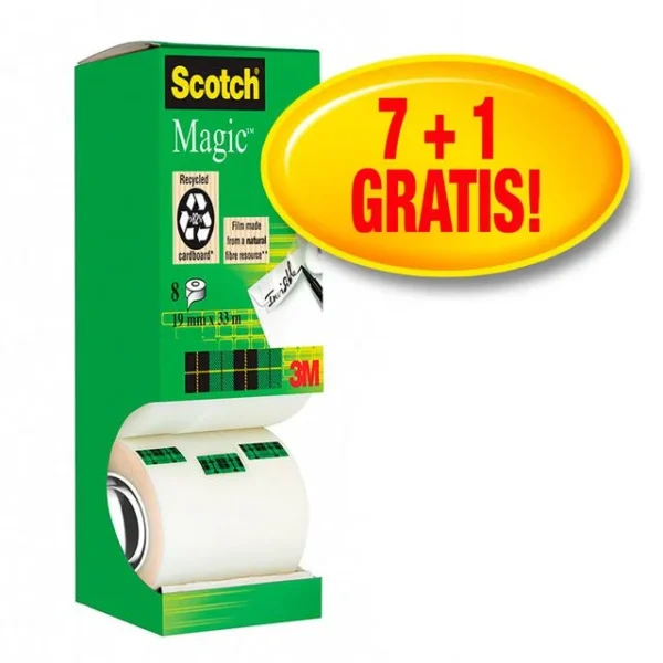 Tape SCOTCH Magic 810 7+1rl gratis (8)