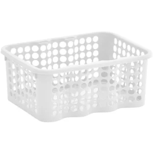 Oppbevaringskurv NORDISKA P liten hvit