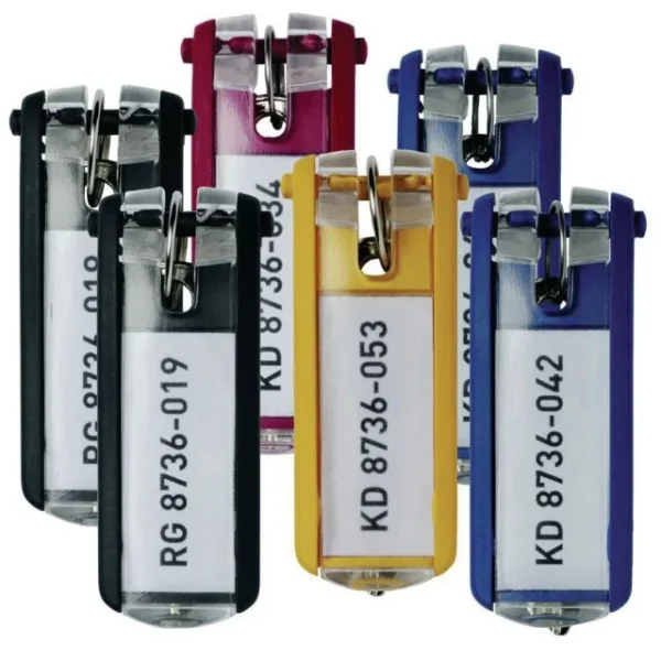 Nøkkelskilt DURABLE ass. farger (6)