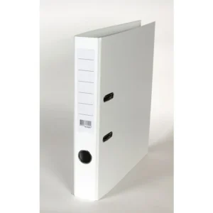 Smalordner A4 50mm u/skinne hvit