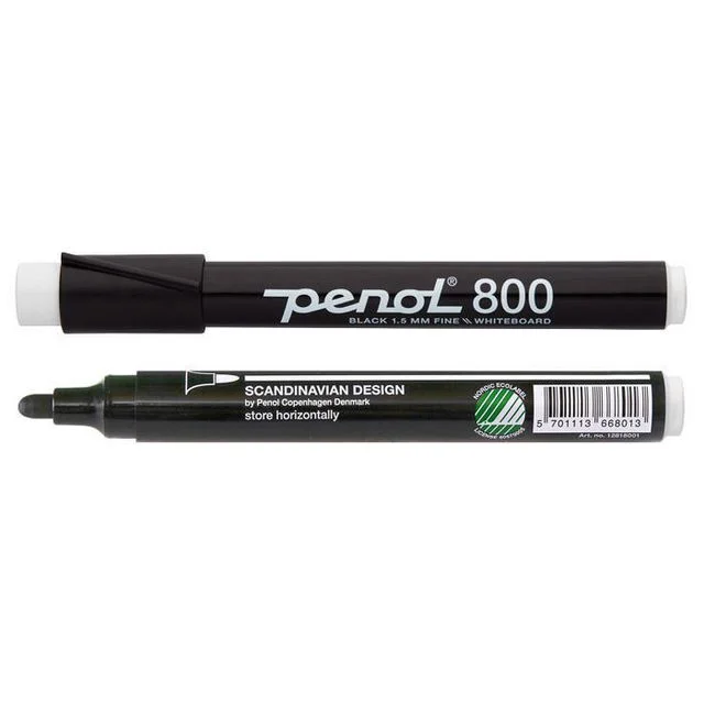 Whiteboardpenn PENOL 800 ECO rund sort - Bilde 6