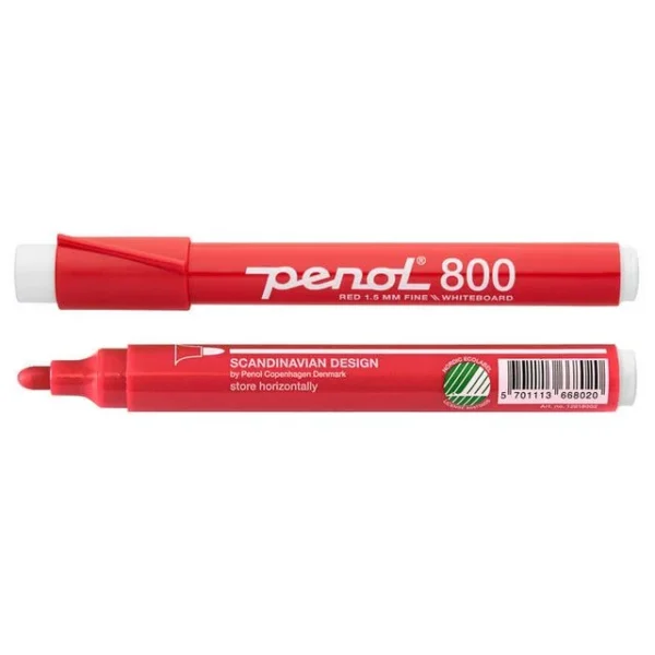 Whiteboardpenn PENOL 800 ECO rund rød