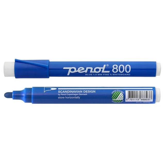 Whiteboardpenn PENOL 800 ECO rund blå - Bilde 3