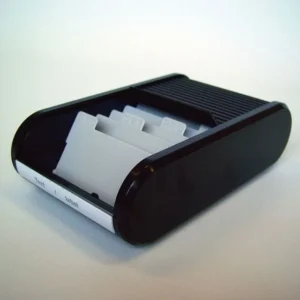 Visittkortboks HELIT sort