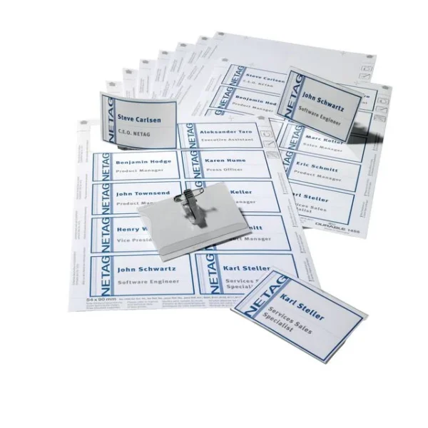 Navneskilt DURABLE 54x90mm kombiclip(20)