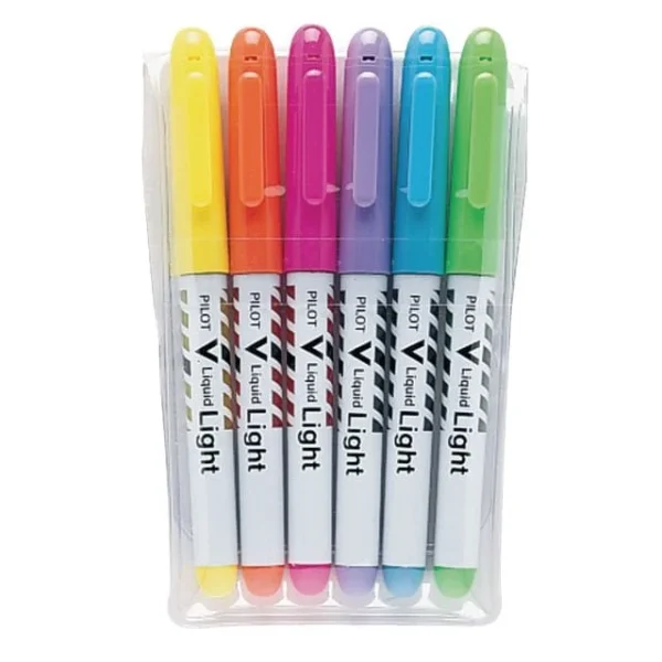 Tekstmarker PILOT V Liquid Light rosa