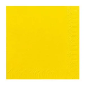 Serviett DUNI 3L 33cm gul (125)