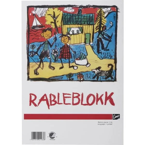 Rableblokk EMO A3 100g 50 blad