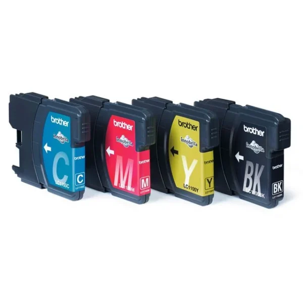 Blekk BROTHER LC1100HY A3 sort + CMY (4)