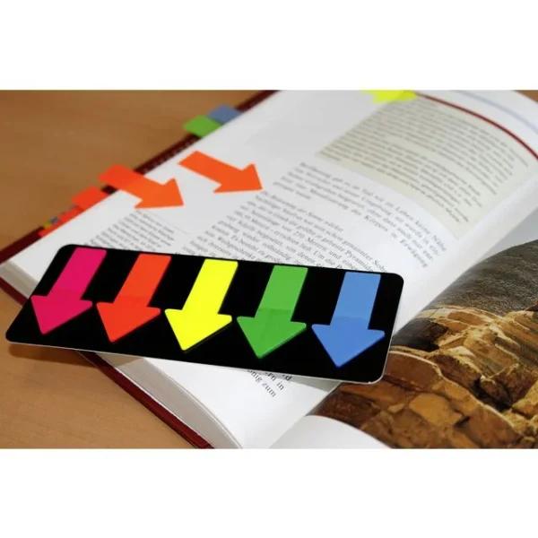 Bokmerke INFO "Big Arrow" 25x45mm ass.