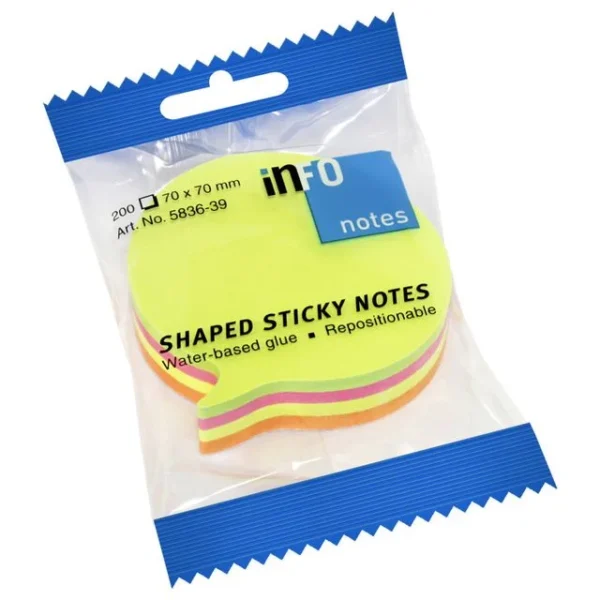 Notatblokk "Speech Bubble" 70x70mm ass.