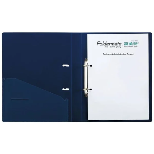 Ringperm FOLDERMATE A4 2-R 25/36mm blå