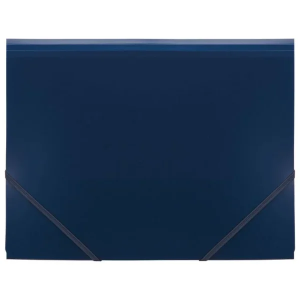 Strikkmappe FOLDERMATE PP A4 blå