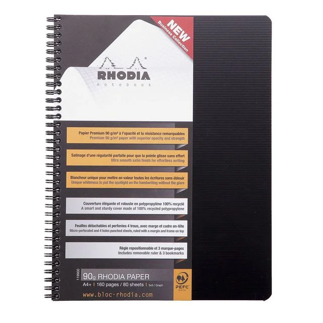 Spiralbok RHODIA Active A4+ PP rutet sor - Bilde 8
