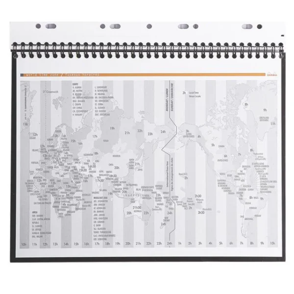 Spiralbok RHODIA Active A4+ linjert sort