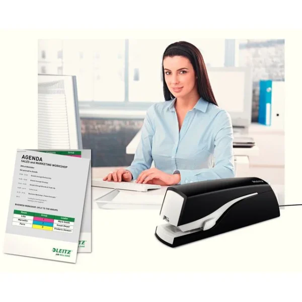 Stiftemaskin LEITZ 5533 el. 20 ark sort