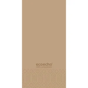 Serviett DUNI 3L 40cm 1/8 eco brun (250)
