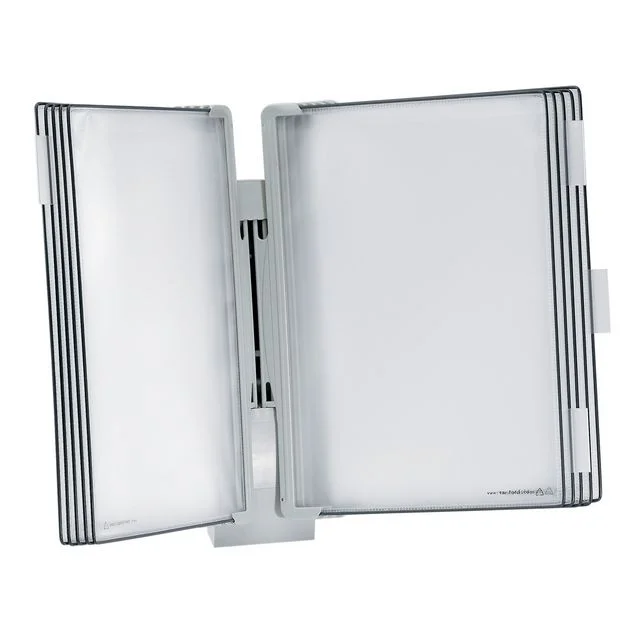 Veggstativ TARIFOLD T-office grå lommer