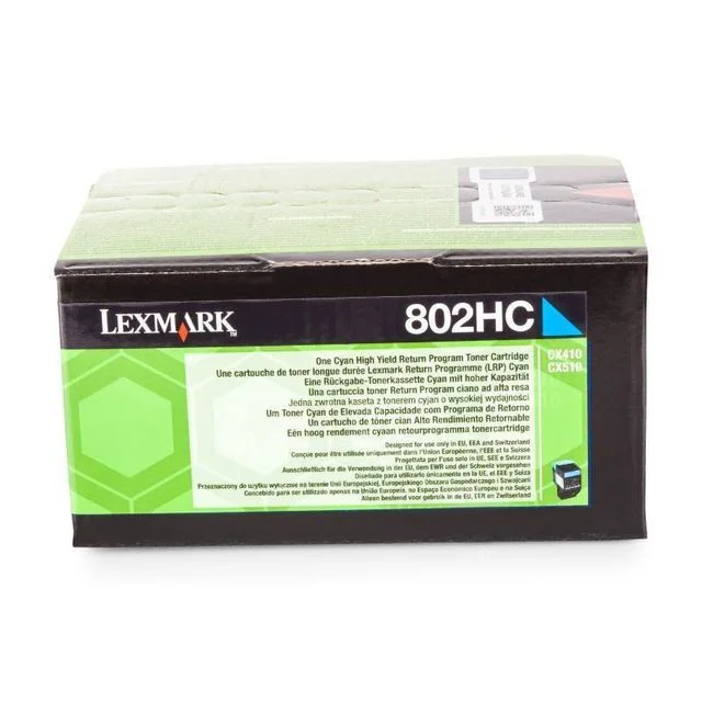 Toner LEXMARK 80C2HC0 3K blå - Bilde 2