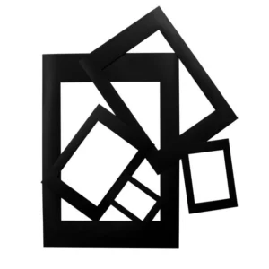 Passepartoutrammer sort (100)