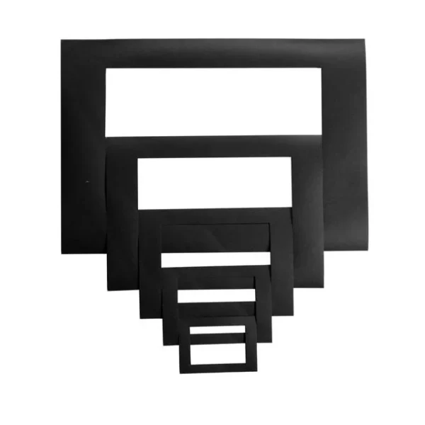 Passepartoutrammer sort (100)