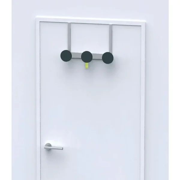 Dørknagg ALBA 3 kroker 43cm svart/metall