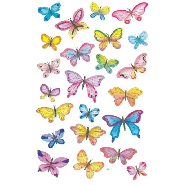 Etikett AVERY dekor sommerfugler (3)