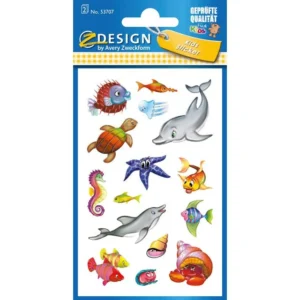 Etikett AVERY dekor akvariefisk (2)