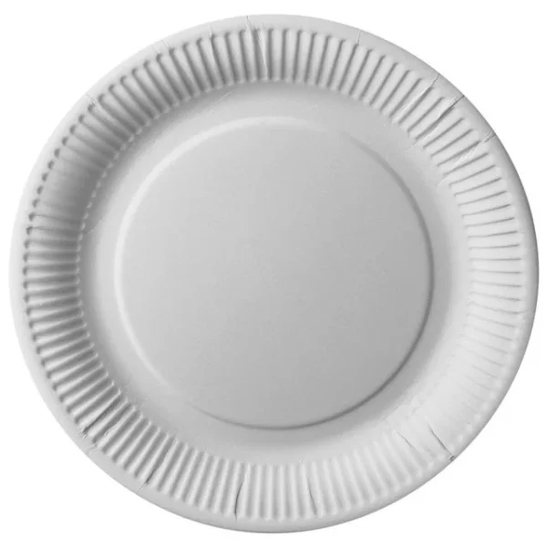 Tallerken PURE papp 26cm hvit (25)