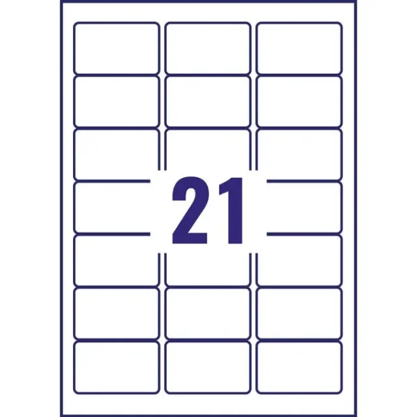 Etikett AVERY polyester 63,5x38,1 (420)