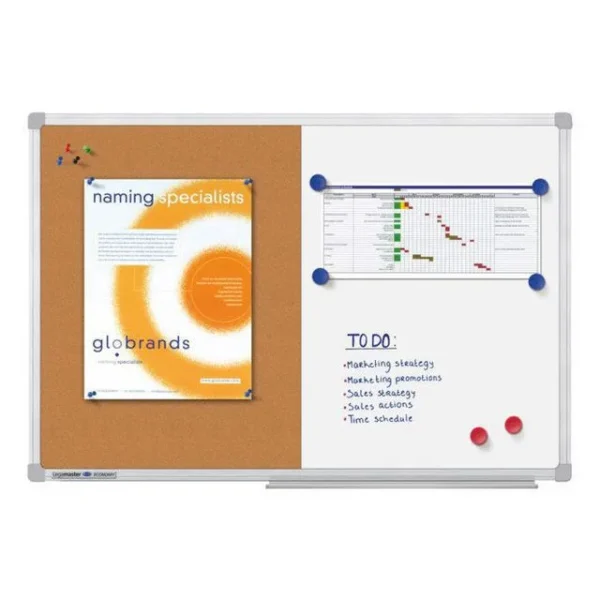 Kombitavle LEGAMASTER kork/WB 60x90