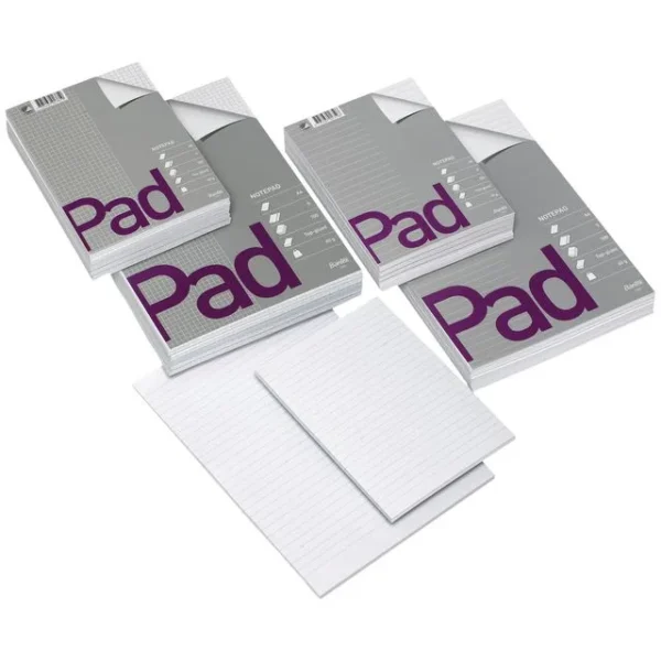 Notatblokk BANTEX A4 rutet 60g topplimt