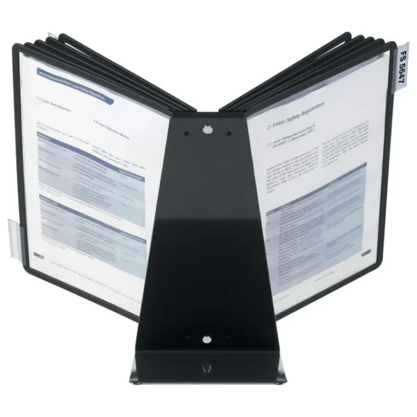 Bordstativ VARIO 10 lommer sort