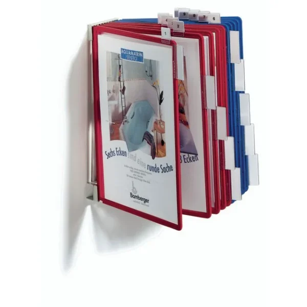 Veggfeste DURABLE Function A4 10 lom grå