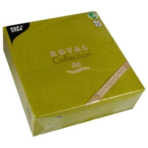 Serviett PAPSTAR RC 40x40cm oliven (50)