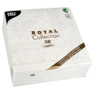 Serviett PAPSTAR RC 40cm hvitmønstr (50)