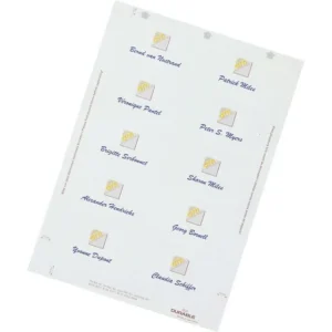 Innlegg DURABLE navneskilt 54x90mm (200)