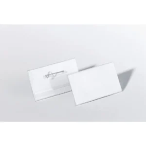 Navneskilt DURABLE 40x75mm m/nål (100)