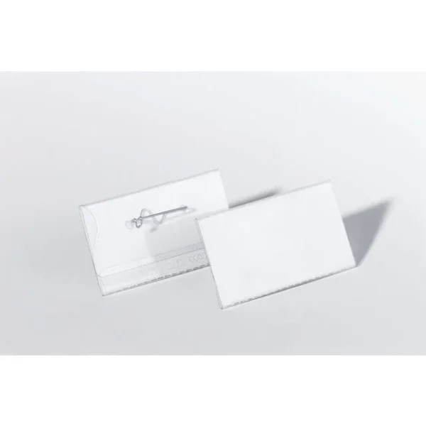 Navneskilt DURABLE 40x75mm m/nål (100)