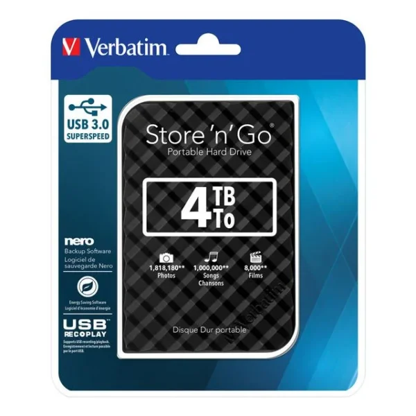 Harddisk VERBATIM 2.5" HDD 3.0 4TB