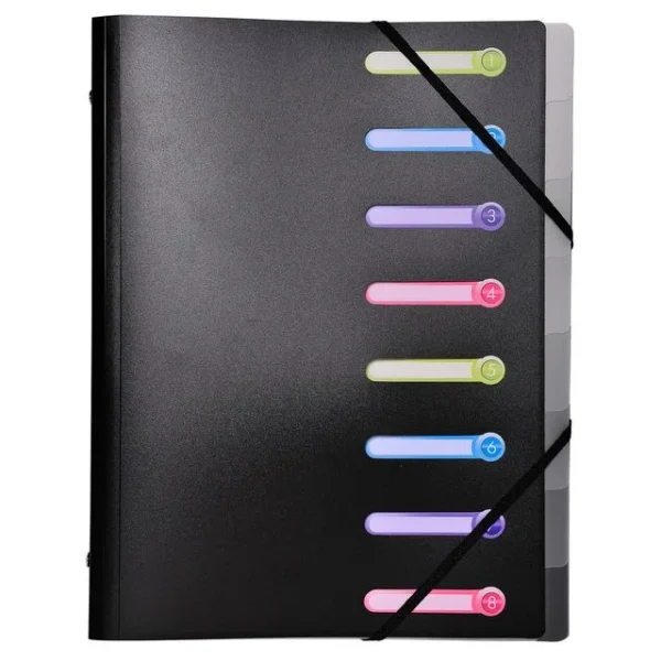 Sorteringsmappe EXACOMPTA PP 8delt sort