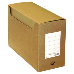 Arkivboks A4 15cm massiv papp m/hull