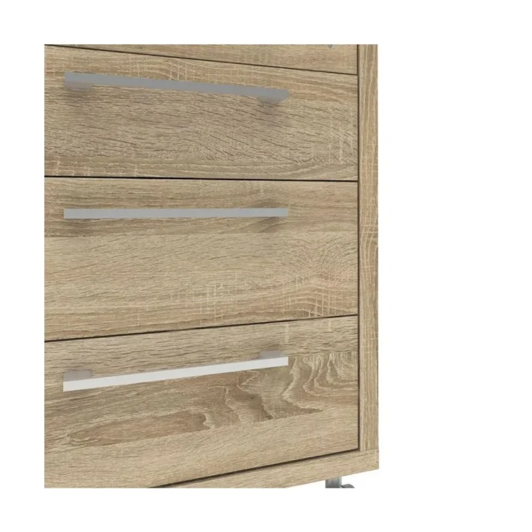 Skuffeseksjon PRIMA m/hjul 4 sk eik - Bilde 5