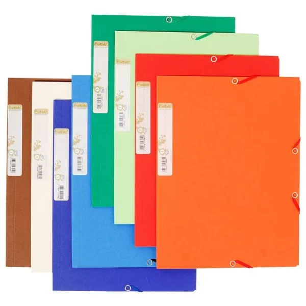 Strikkmappe EXACOMPTA A4 3 kl 380g ass