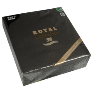Serviett PAPSTAR RC 40x40 cm sort (50)